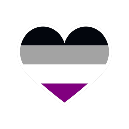 Asexual Heart Sticker
