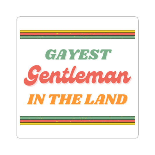 Gayest Gent Sticker