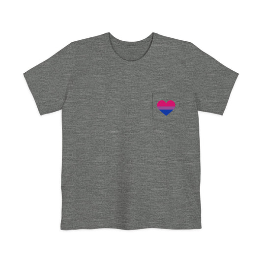 Bi Heart Pocket Tee