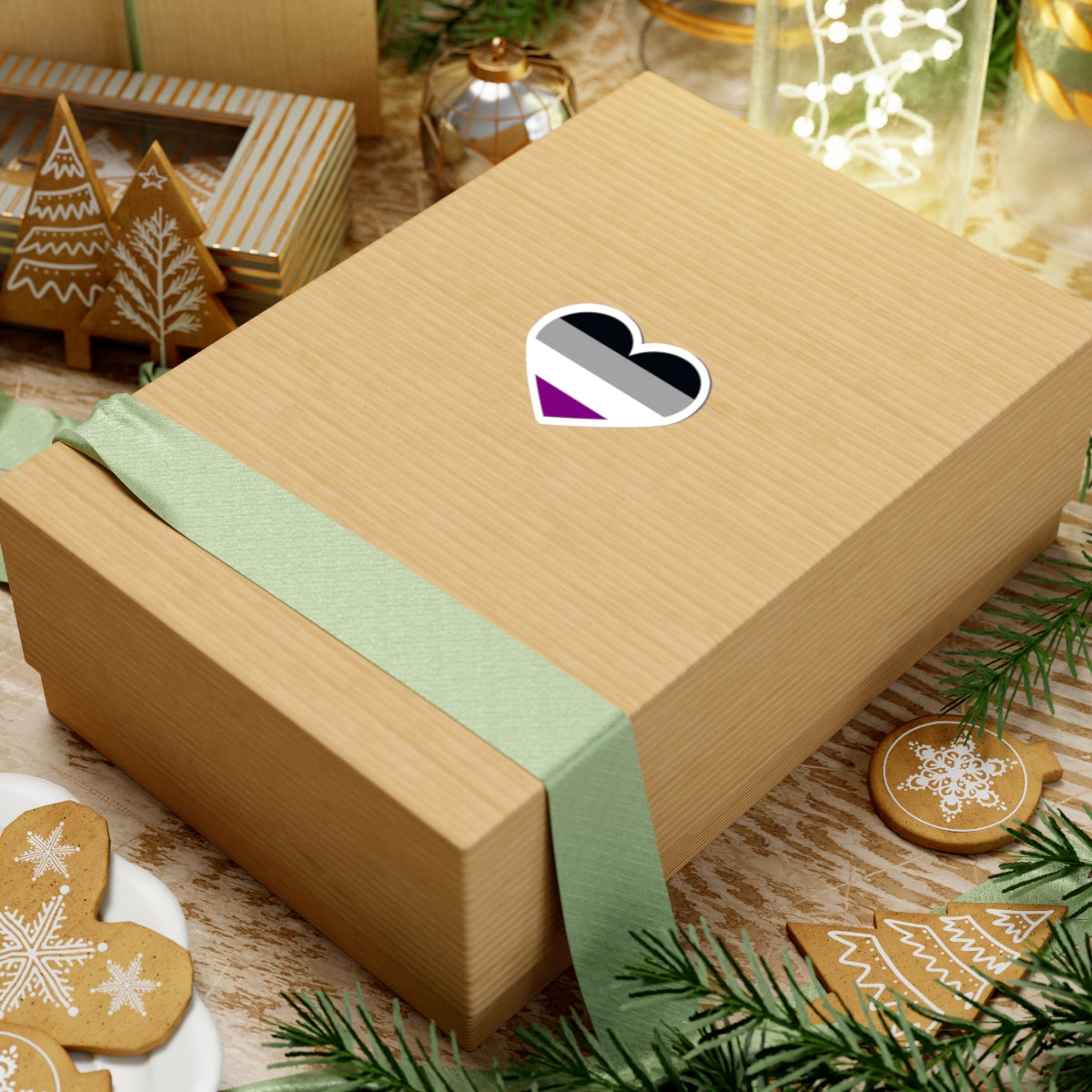 Asexual Heart Sticker