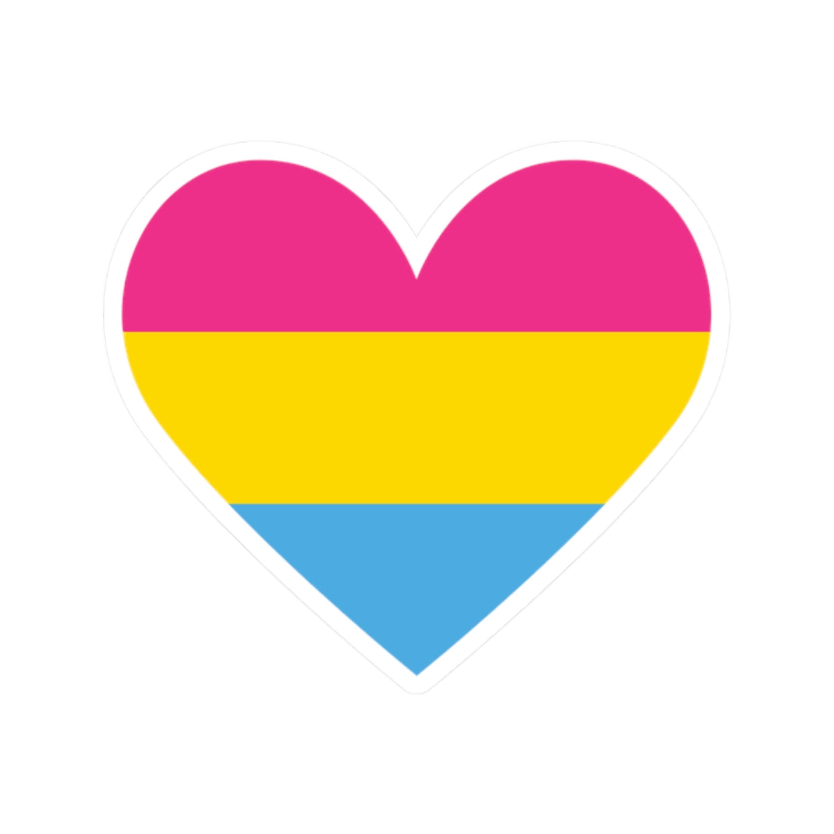 Pansexual Heart Sticker
