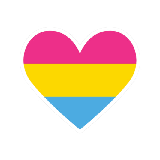 Pansexual Heart Sticker