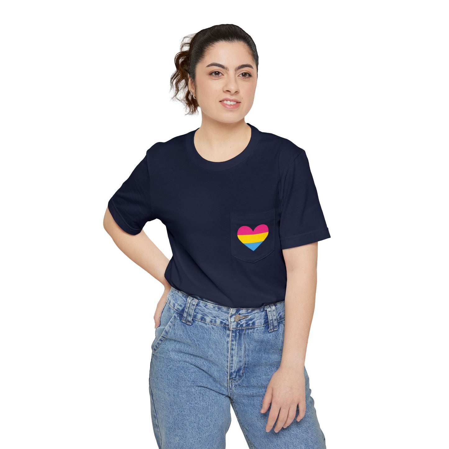 Pansexual Heart Pocket Tee