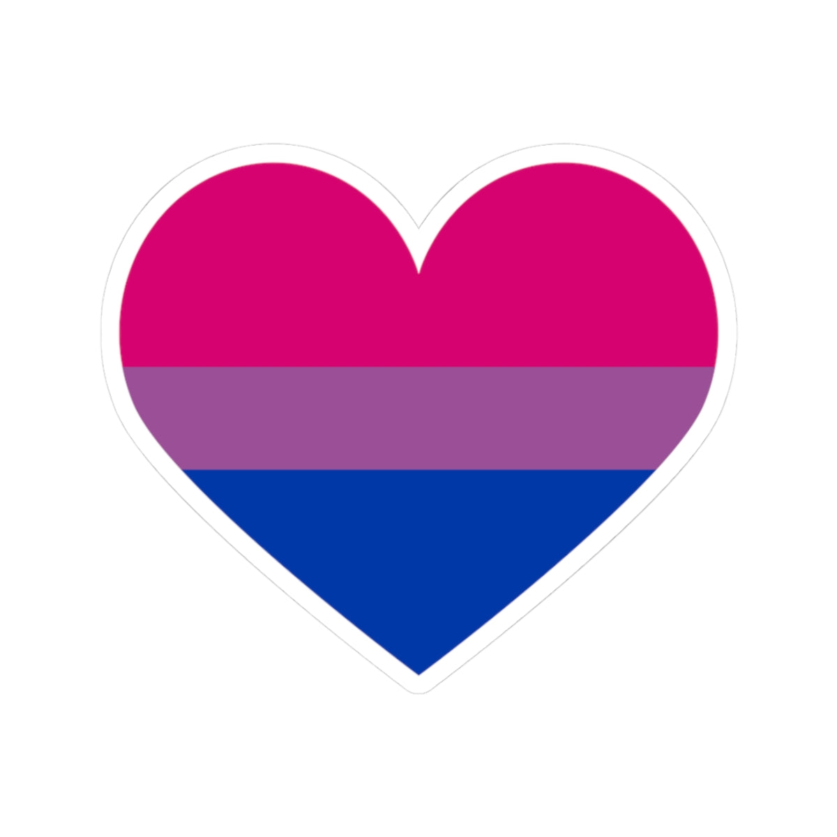 Bi Pride Heart Sticker