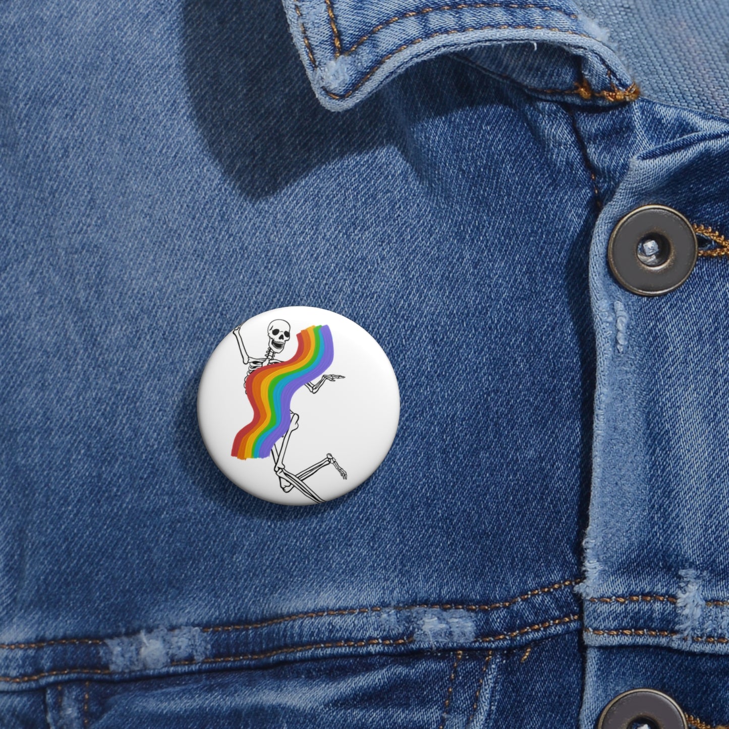 Skeleton Pride Button