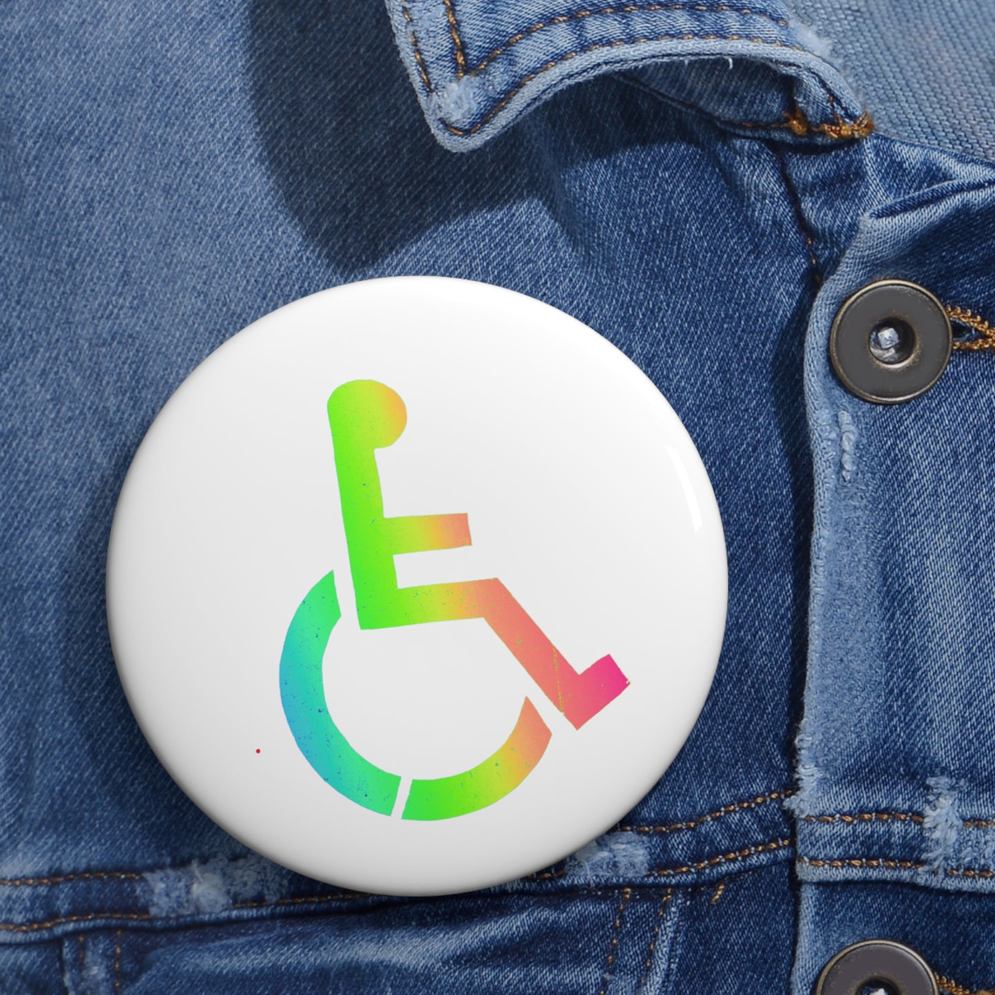 Rainbow Wheelchair Button