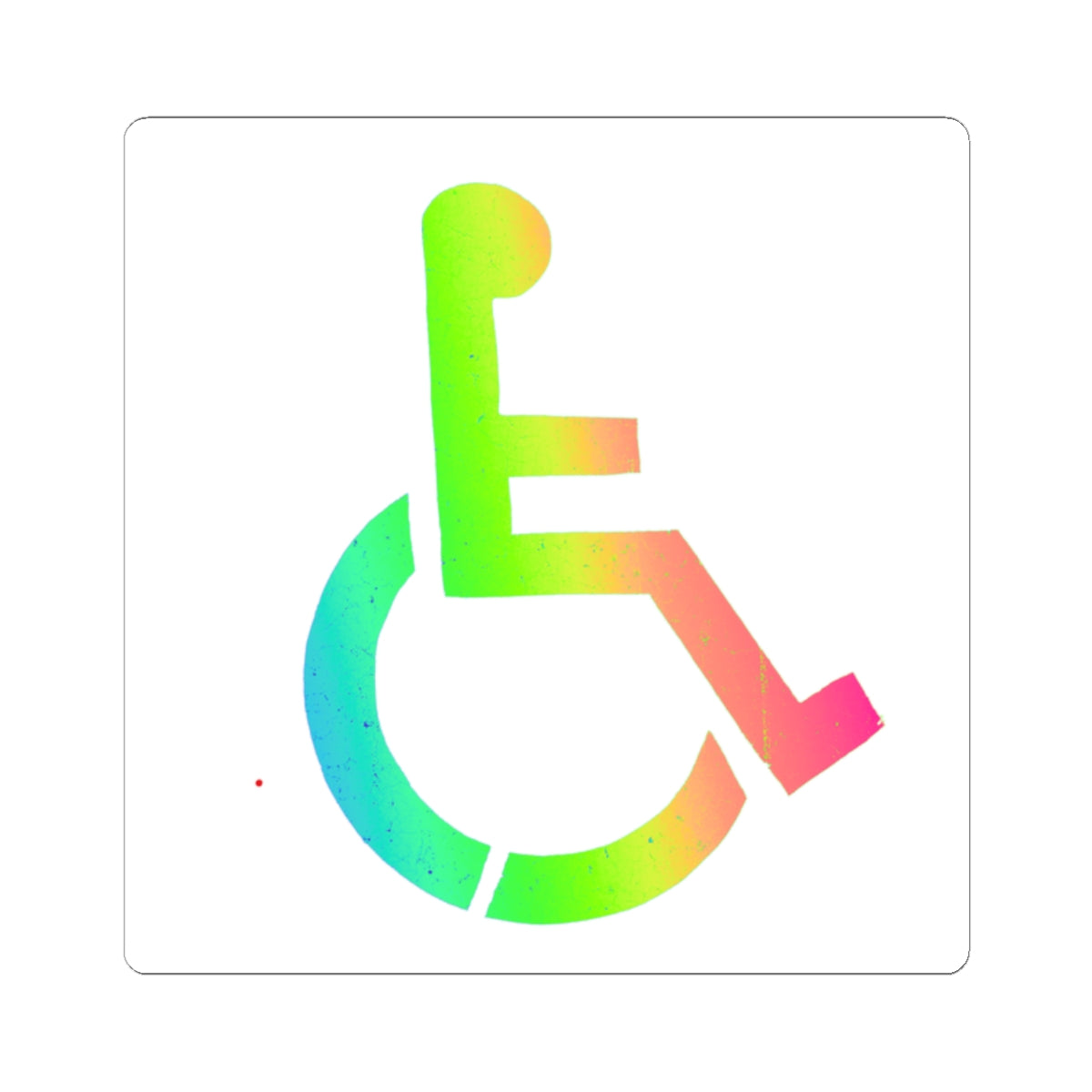 Rainbow Wheelchair Access Sticker