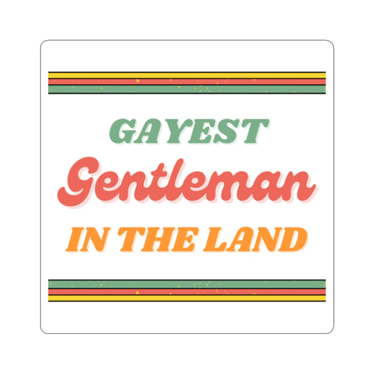 Gayest Gent Sticker