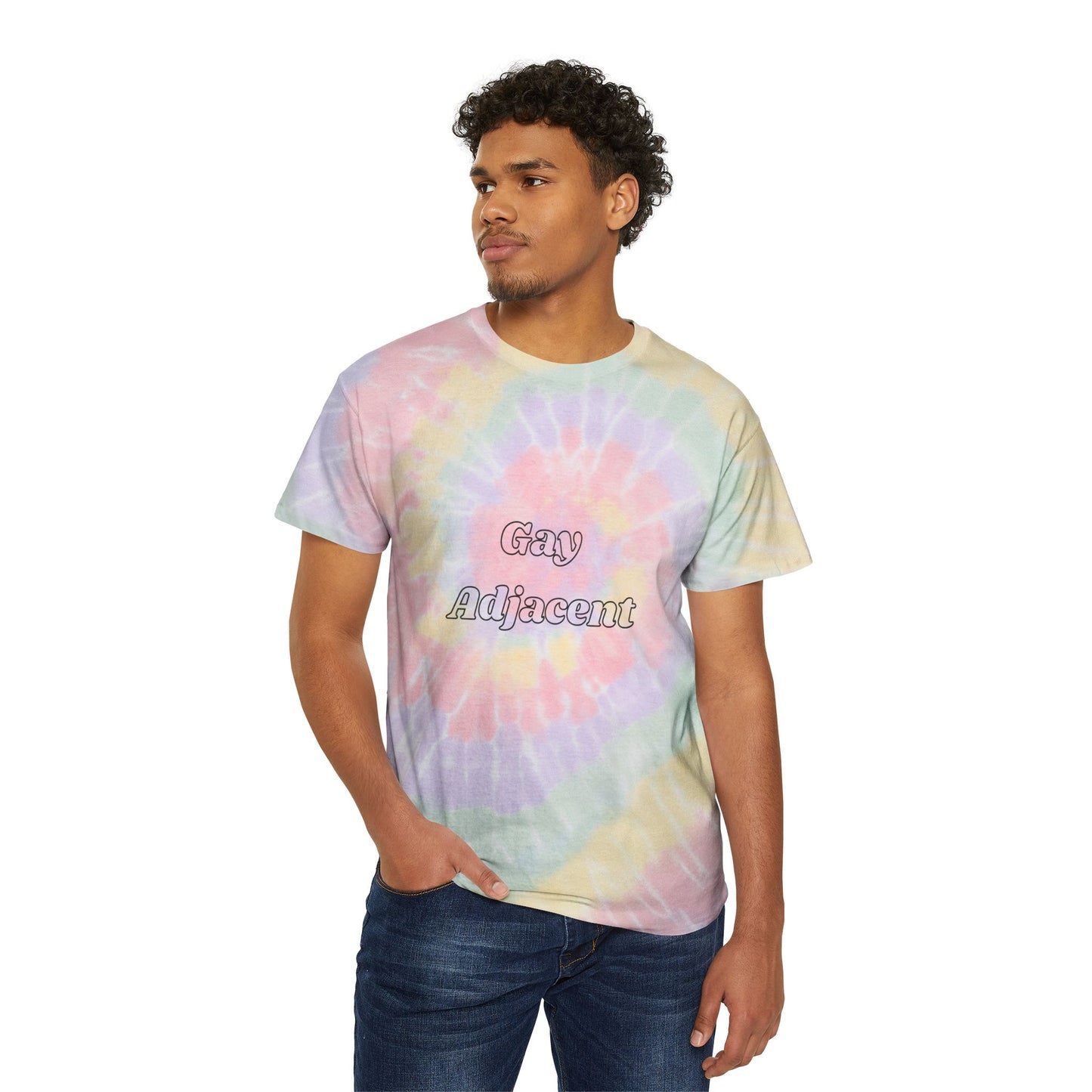 Gay Adjacent Spiral Tie-Dye Tee