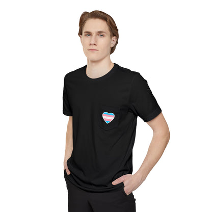 Trans Heart Pocket Tee