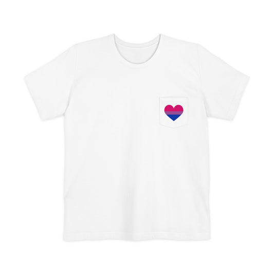 Bi Heart Pocket Tee
