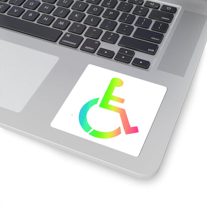 Rainbow Wheelchair Access Sticker