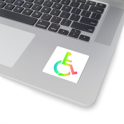 Rainbow Wheelchair Access Sticker