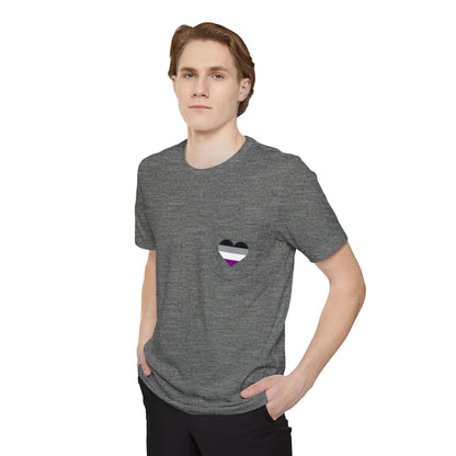 Asexual Heart Pocket Tee