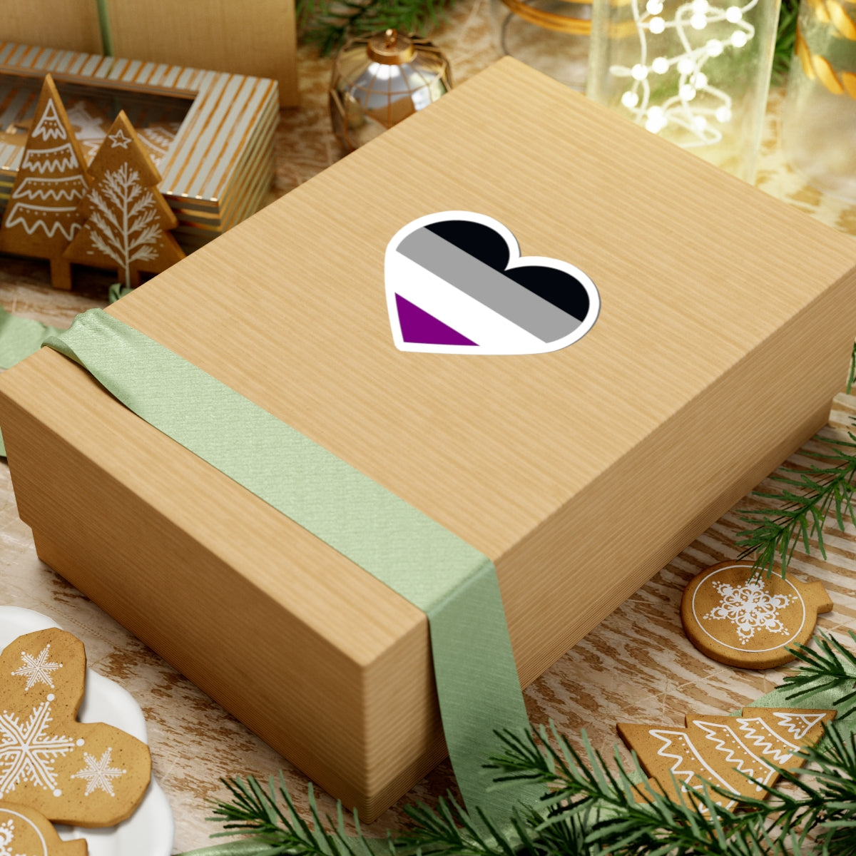 Asexual Heart Sticker