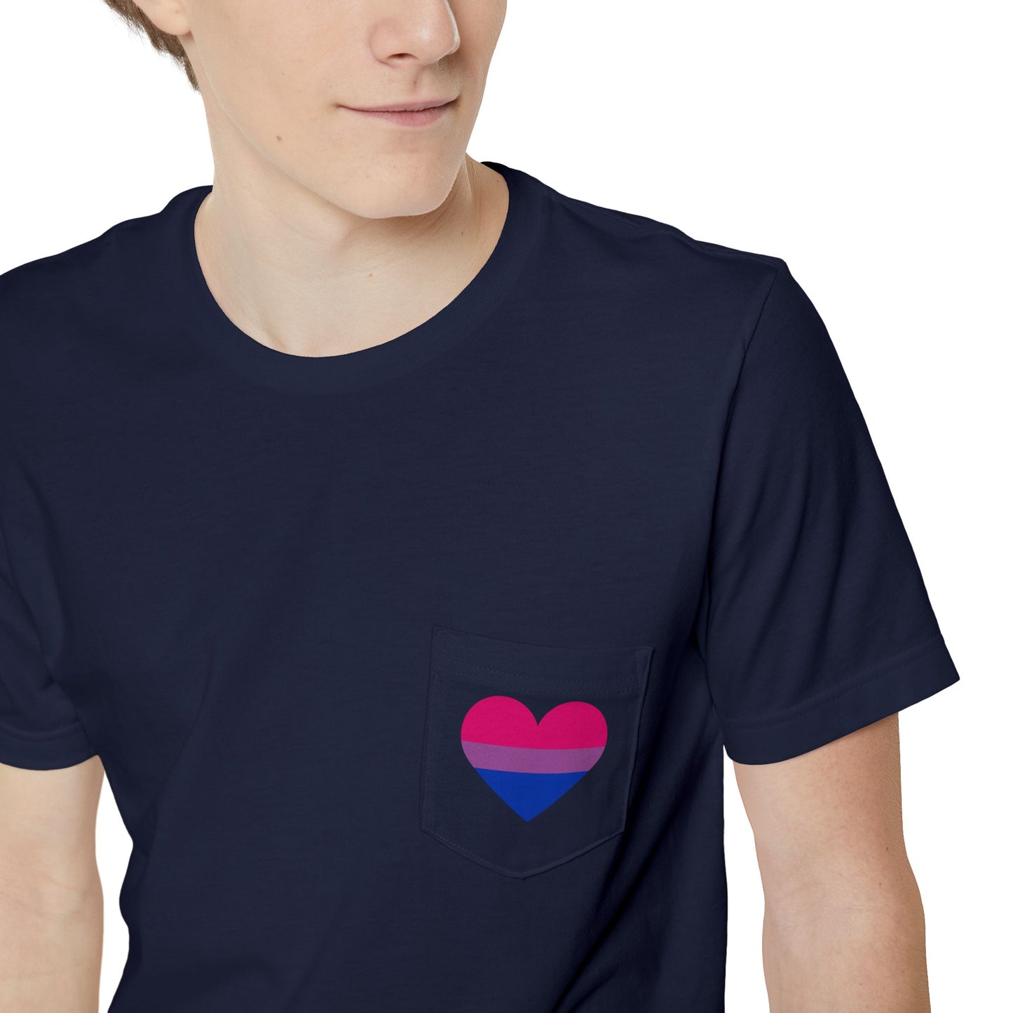 Bi Heart Pocket Tee