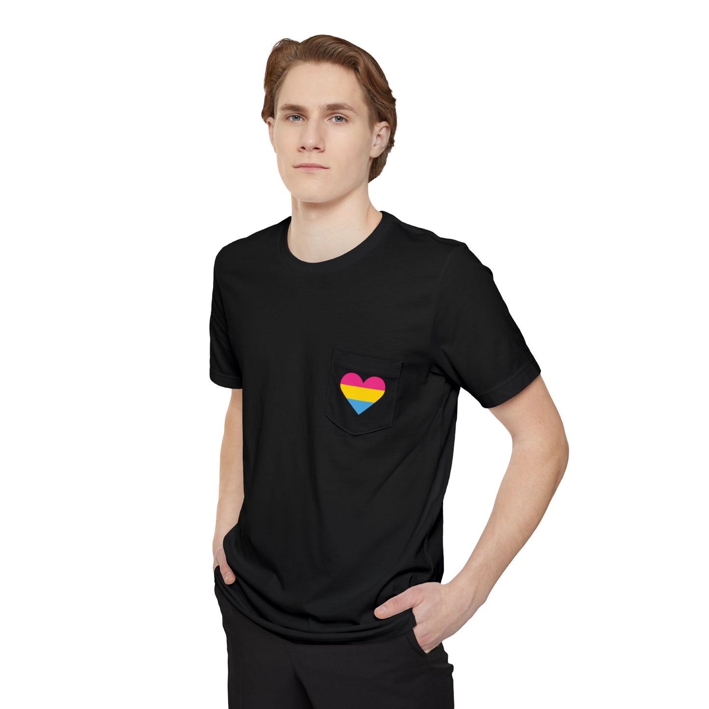 Pansexual Heart Pocket Tee