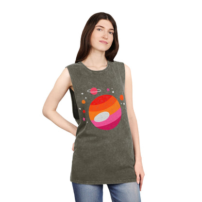 Lesbian Space Stonewash Tank