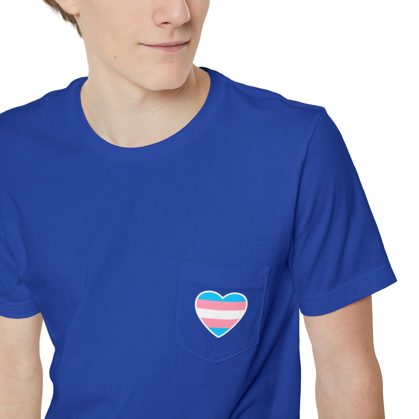 Trans Heart Pocket Tee
