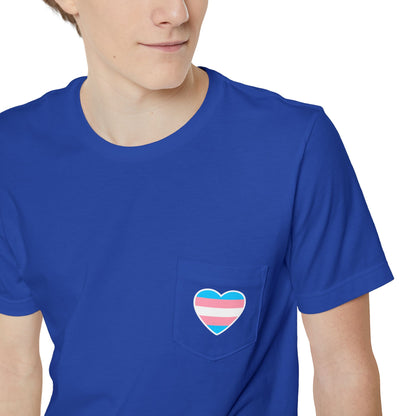 Trans Heart Pocket Tee