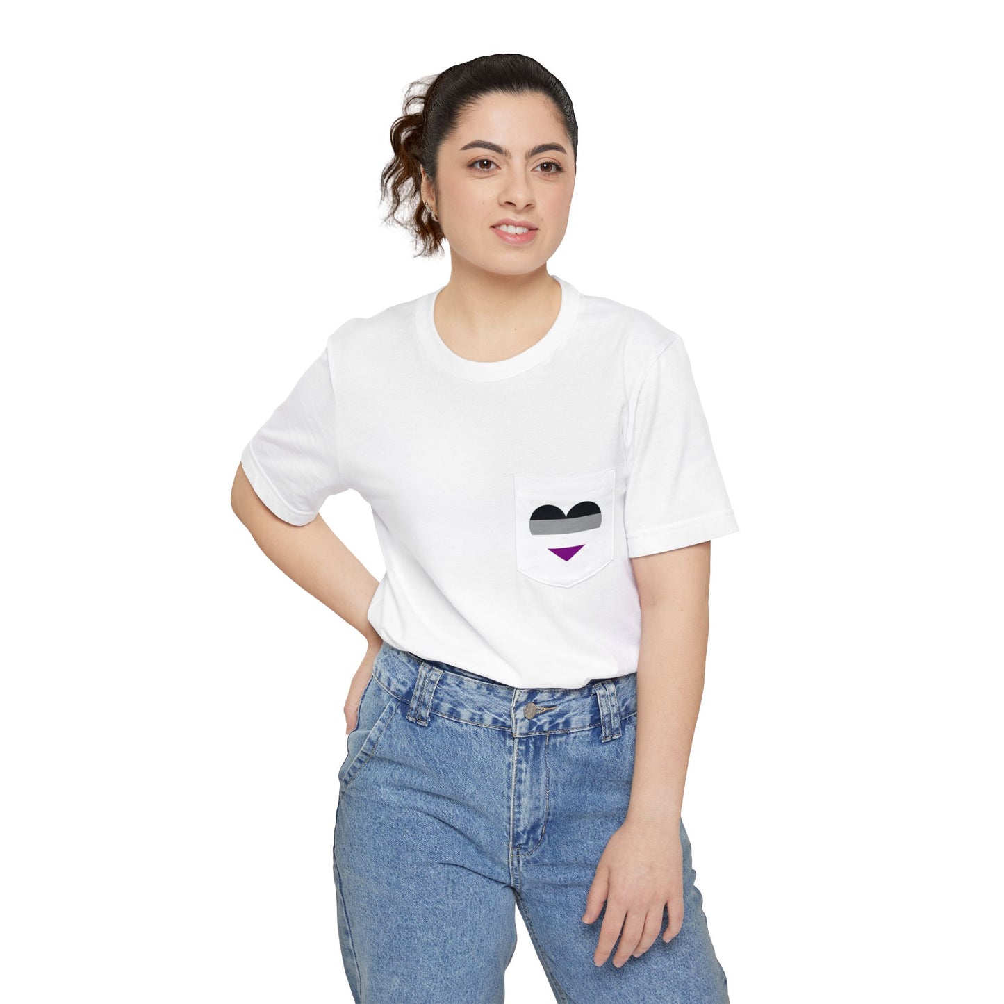 Asexual Heart Pocket Tee
