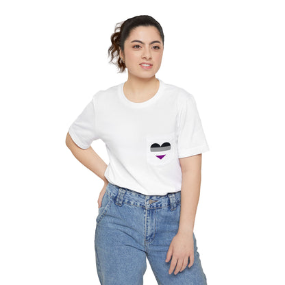 Asexual Heart Pocket Tee