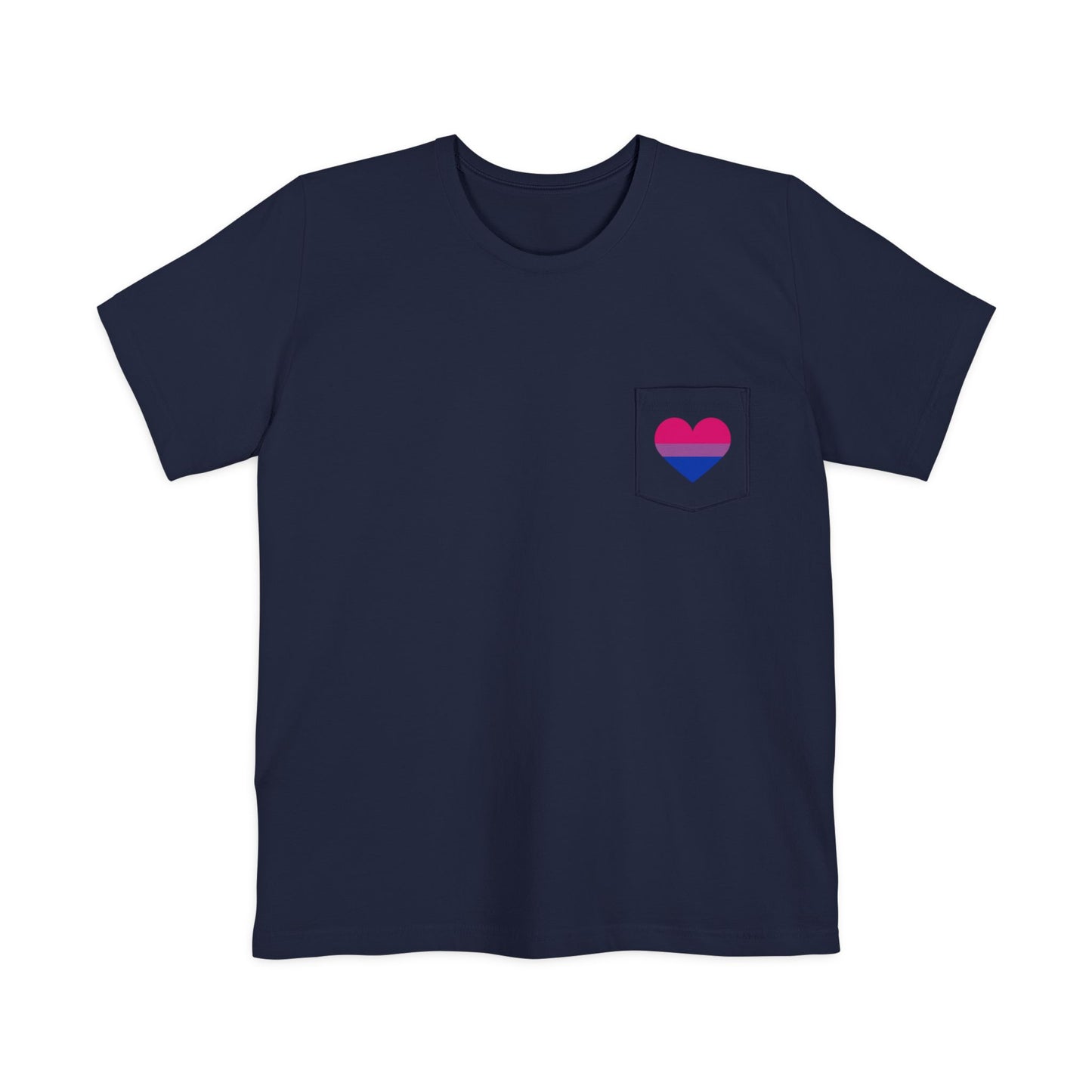 Bi Heart Pocket Tee