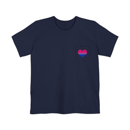 Bi Heart Pocket Tee