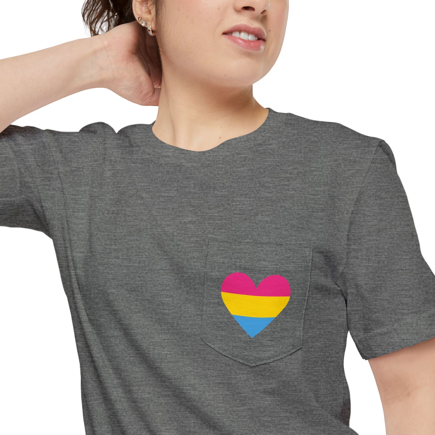 Pansexual Heart Pocket Tee