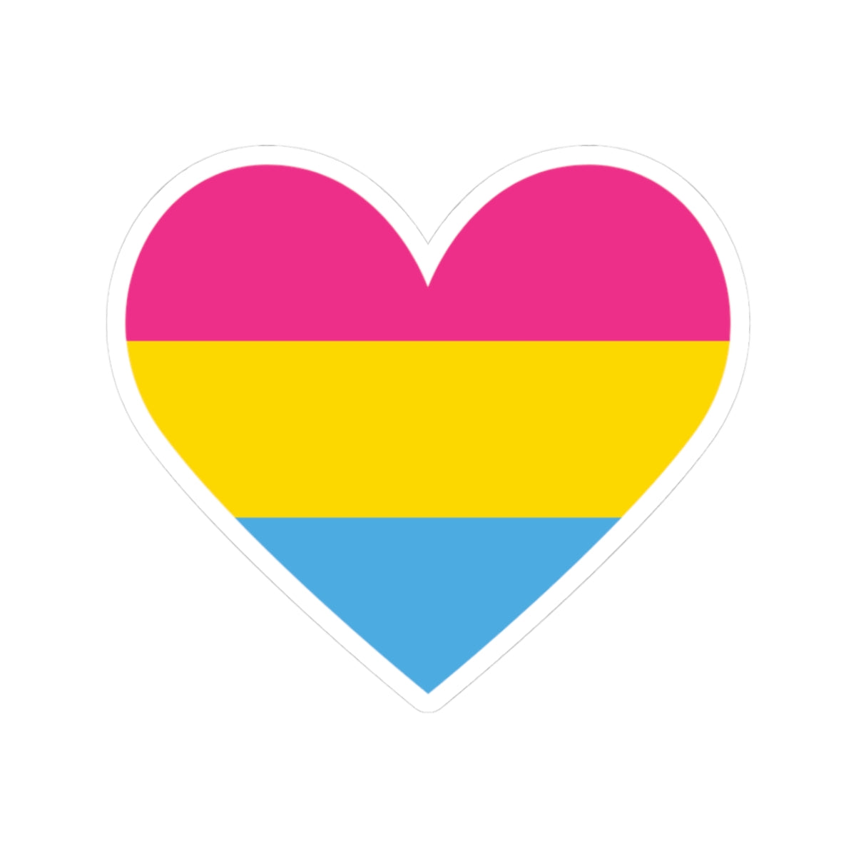 Pansexual Heart Sticker