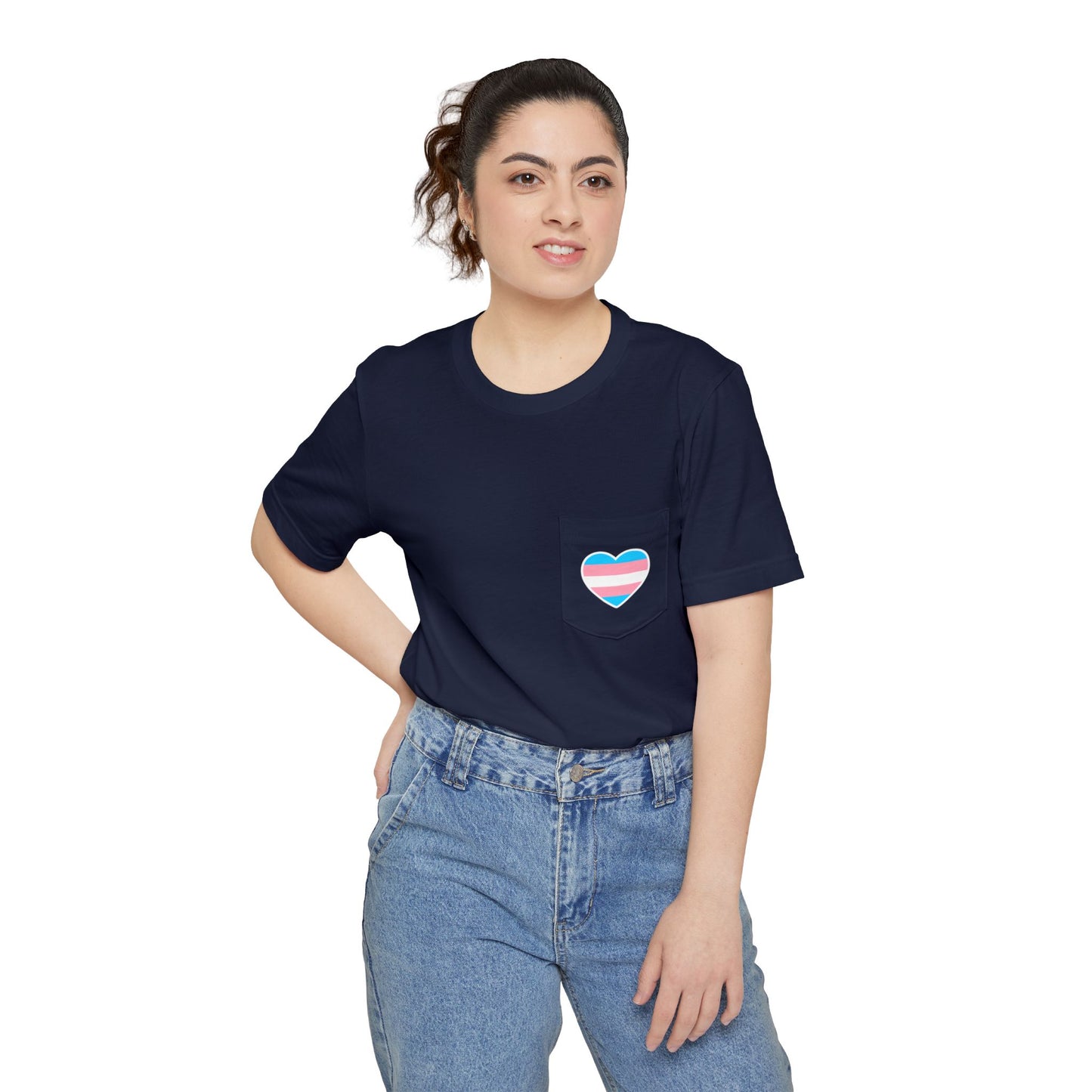 Trans Heart Pocket Tee
