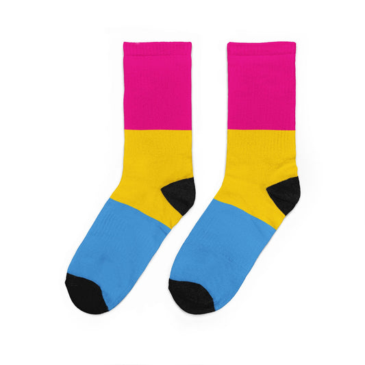 Pansexual Pride Crew Socks