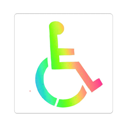Rainbow Wheelchair Access Sticker