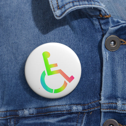 Rainbow Wheelchair Button