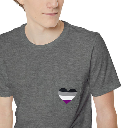 Asexual Heart Pocket Tee