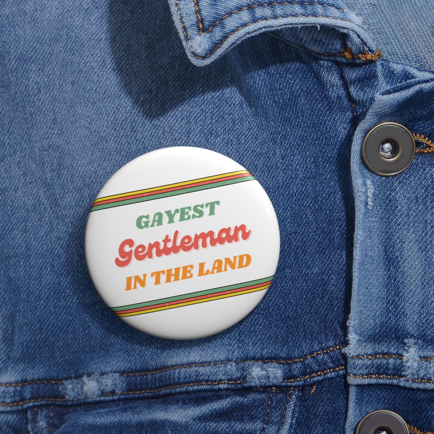 Gayest Gent Button