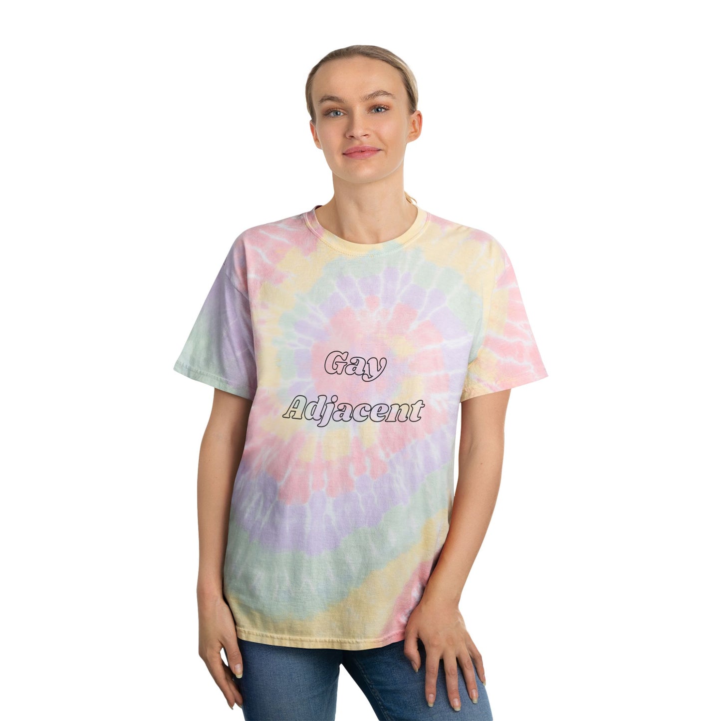Gay Adjacent Spiral Tie-Dye Tee