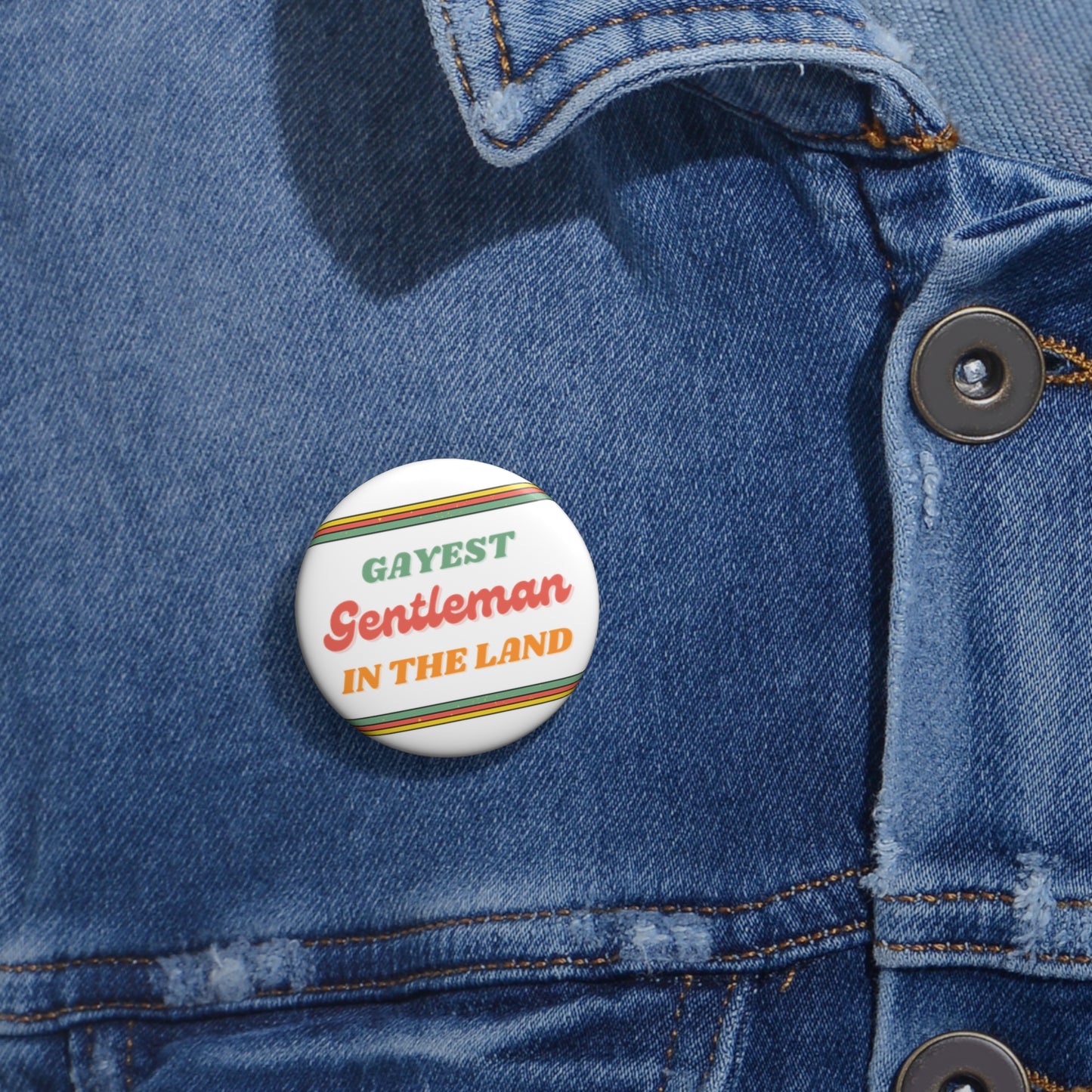 Gayest Gent Button