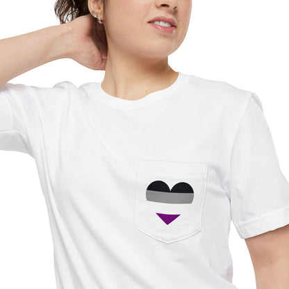 Asexual Heart Pocket Tee
