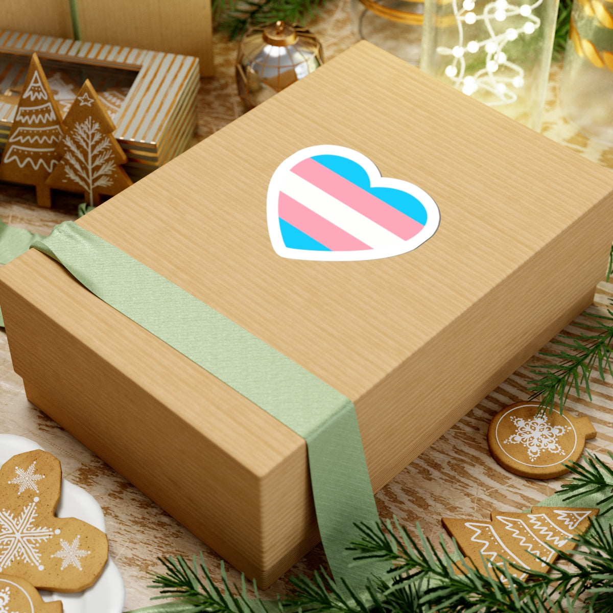 Trans Heart Sticker